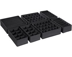 Azomor® Set van 7 vouwbare opbergdozen voor georganiseerde kledingkasten en lades