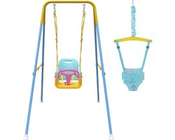 Azomor® Veilige en Comfortabele 2-in-1 Babyschommel voor Binnen en Buiten