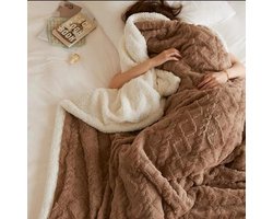 Azomor® Warme dubbele fleece deken voor koude herfst- en winternachten