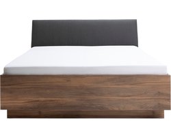 B Bright Bed Infinito - 160 x 200 cm - nocce brera/grey
