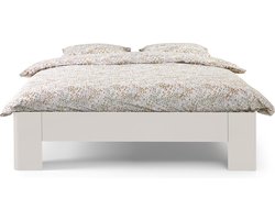 B Bright Fresh 400 Bed 140 x 210 cm - Bedframe Wit - Bedombouw - Instaphoogte: 40cm - Tweepersoonsbedden