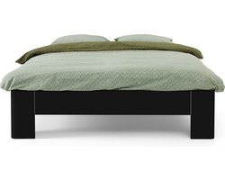B Bright Fresh 400 Bed 160 x 200 cm - Bedframe Zwart - Bedombouw - Instaphoogte: 40cm - Tweepersoonsbedden
