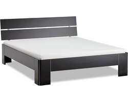 B Bright Fresh 400 Bed met Hoofdbord 180 x 210 cm - Bedframe Zwart - Bedombouw - Instaphoogte: 40cm - Tweepersoonsbedden