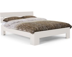 B Bright Fresh 450 Bed met Hoofdbord 180 x 210 cm - Bedframe Wit - Bedombouw - Instaphoogte: 45cm - Tweepersoonsbedden