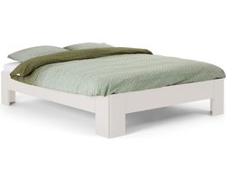 B Bright Fresh 500 Bed 120 x 210 cm - Bedframe Wit - Bedombouw - Instaphoogte: 50cm - Tweepersoonsbedden