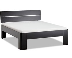 B Bright Fresh 500 Bed met Hoofdbord 140 x 200 cm - Bedframe Zwart - Bedombouw - Instaphoogte: 50cm - Tweepersoonsbedden