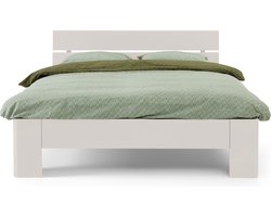 B Bright Fresh 500 Bed met Hoofdbord 160 x 200 cm - Bedframe Wit - Bedombouw - Instaphoogte: 50cm - Tweepersoonsbedden