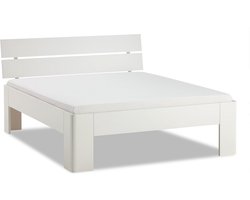 B Bright Fresh 500 Bed met Hoofdbord 180 x 220 cm - Bedframe Wit - Bedombouw - Instaphoogte: 50cm - Tweepersoonsbedden