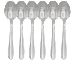B-home Theelepels - 6x - Zilver - RVS - dessertlepels/koffielepels/ijslepels