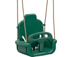 B-Play Babyschommel Groeimodel Groen BR Touwen Beige