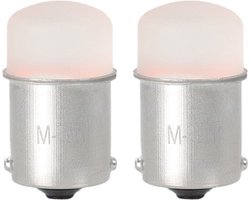 BA15S - 1156 - autolamp set - rood | R5W - R10W - 5007 - 2x 9-SMD LED | 3 Watt - 12V DC