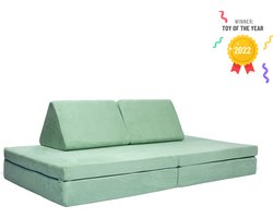 BAAAP Mintgroen Speelgoedbank Play Couch Kinderbank Kinderstoel Kinderfauteuil - Kinderzetel Bankje - Kinderspeelgoed, Kindersofa & Slaapbank