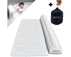 Babietec Opblaasbare Bedrand met Flap - Bedrand Baby - Bedhekje - Uitvalbescherming - Bedrail Kleuter - 120cm