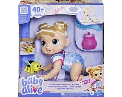 Baby Alive Crawl 'n Play Harper Hugs, Babypop, Vrouw, 3 jaar, Meisjes, Geluid, Meerkleurig
