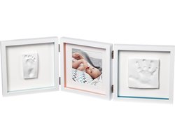 Baby Art My Baby Style - 3D fotolijstje met afdruk - 2 afdrukken en 1 foto - Wit
