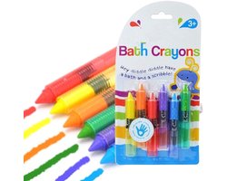 Baby Badkrijtjes - Wasbaar Tekenspeelgoed - Badpret Verrijken - Niet Giftig Veilig - 1 Set - Kleurrijk