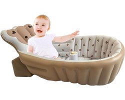 Baby Badkuip - Peuter Douche Zetel - Veilig Baden - Opvouwbaar en Verstelbaar - 104x45 cm - Beer