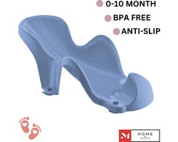 Baby badzitje - 4 zuignappen - 0 tot 10 maanden - blauw