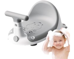 Baby Badzitje - Kinder Douchekruk - Veilig Baden - Motor Vorm Design - 37.5 x 28 x 17.5 cm - Grijs