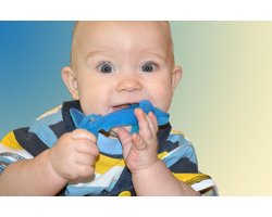 Baby Banana - Babytandenborstel - bijtspeeltje Haai - baby tandenborstel - doorkomende tandjes - tandvlees massage - babytandenborstel - peuter tandenborstel