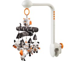 Baby Bed Mobiel met Muziek en Projectie, 3-in-1 Speelgoed voor Baby's van 0-9 Maanden, Rotatie en Verwijderbare Speelgoedaccessoires