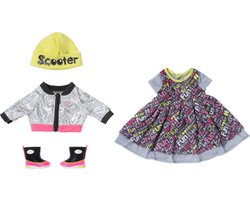 BABY born - City Deluxe Style - 43cm - Jurk, Laarzen en Muts