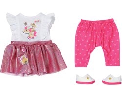 BABY born Little Doordeweeks outfit - Roze rokje - 36 cm