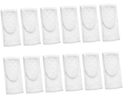 Baby Buikbandjes - Navelbandjes Baby - Bescherming Navel - Huidvriendelijk Katoen - 12 Stuks 44x9cm - Wit