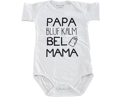 Baby cadeau Romper tekst opdruk jongen meisje zwangerschap bekendmaking bekendmaken aankondiging zwangerschapsaankondiging - geboorte jullie worden vertellen kraamcadeau babyshower verwachting kalm kort maat 62 68