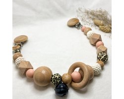 Baby Chique Uden | Wagenspanner Kinderwagen | Roze Luipaard | Kraamcadeau | Babyshower | Babygym | Baby born | Gepersonaliseerd