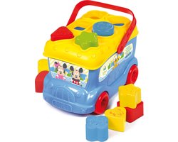 Baby Clementoni – Mickey Mouse Vormenbus – Blokkendoos – Babyspeelgoed – Blokken voor Baby vanaf 10 maanden