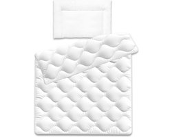 Baby dekbed en kussen in set - kinderdeken 100 x 135 met hoofdkussen 40x60cm