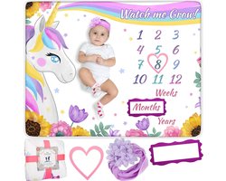 Baby Deken voor Newborns - Uniek Cadeau voor Jonge Ouders, Fotodeken en Ideaal Geschenk voor Baby's