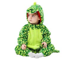 Baby Dinosaurus & Draak Kapjumpsuit | Flanellen Carnavalskostuum Peuters