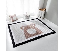 Baby en Peuter Speelmat Beer - Met Draagtas - 100x150cm - Speelkleed voor kinderen
