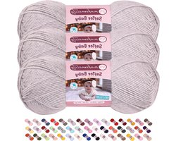 Baby Garen - Breigaren Haken - Babykleding Maken - Anti-Pilling Acryl - 100 gram - Steen