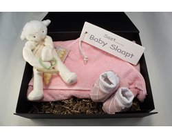Baby geschenkset meisje, Giftbox It's a Girl, Cadeau Baby, Cadeau meisje, Cadeau geboorte, Cadeau babyshower, Kraam cadeau, kraammand