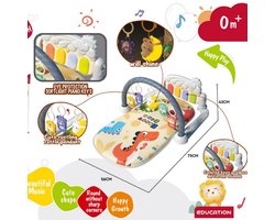 Baby Gym met Speelboog – Speelmat vanaf 0+ Maanden – Met Muziek, Licht, Rammelaars & Volume Control – Babygym Ontwikkelingsspeelgoed