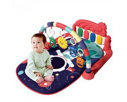 Baby Gym met Speelboog – Speelmat vanaf 0+ Maanden – Met Muziek, Licht, Rammelaars & Volume Control – Babygym Ontwikkelingsspeelgoed