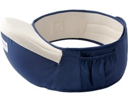 Baby Heupdrager – Blauw – Heupsteun voor Baby en Peuter – Kind Hip Carrier - Ergonomisch - Comfortabel - Veilig - Stevig - Voor lange wandelingen - Ouders - Praktisch - Stijlvol