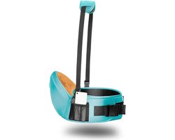 Baby Heupdrager met Nek Band – Aqua Blauw – Heupsteun voor Baby en Peuter – Draagtas tegen Rugklachten – Kind Hip Seat Carrier