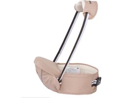 Baby Heupdrager met Schouderband – Beige – Heupsteun voor Baby en Peuter – Draagtas tegen Rugklachten – Kind Hip Seat Carrier