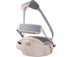 Baby Heupdrager met Veiligheidsband & Schouderband – Khaki – Heupsteun voor Baby en Peuter – Kind Hip Carrier