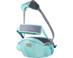 Baby Heupdrager met Veiligheidsband & Schouderband – Mintgroen – Heupsteun voor Baby en Peuter – Kind Hip Carrier
