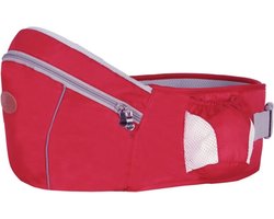 Baby Heupdrager – Rood – Heupsteun voor Baby en Peuter – Met opbergruimte – Kind Hip Carrier
