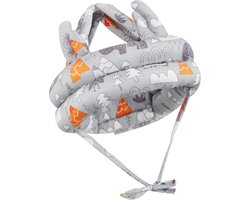 Baby Hoofdbeschermer - Veiligheidshelm met Hoofdkussen - Voor Peuters en Baby's bij Leren Lopen - Zacht, Lichtgewicht en Verstelbaar - Grey