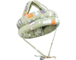 Baby Hoofdbeschermer - Veiligheidshelm met Hoofdkussen - Voor Peuters en Baby's bij Leren Lopen - Zacht, Lichtgewicht en Verstelbaar - Groen