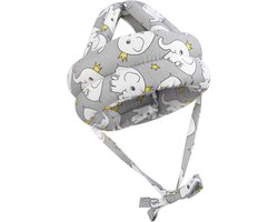 Baby Hoofdbeschermer - Veiligheidshelm met Hoofdkussen - Voor Peuters en Baby's bij Leren Lopen - Zacht, Lichtgewicht en Verstelbaar - Olifant