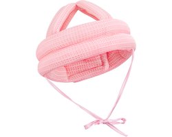 Baby Hoofdbeschermer - Veiligheidshelm met Hoofdkussen - Voor Peuters en Baby's bij Leren Lopen - Zacht, Lichtgewicht en Verstelbaar - Roze