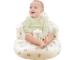 Baby Inflatable Seat - Portable Baby Shower Chair - Baby Support Seat voor Zitten - Inflatable Baby Chair met Built-in Air Pump
